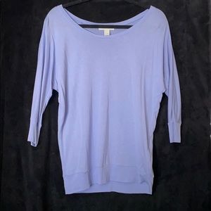 Relaxed fit 3/4 sleeve shirt